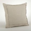 Saro Lifestyle SARO 13036.N20S 20 in. Square Linen Ruffled Design Throw Pillow - Natural 13036.N20S
